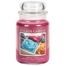 Autumn Colors Village Candle   Large Jar 170 Branduren