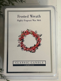 Frosted Wreath Classic Candle Wax Melt 90g - frisse kerstgeur met dennen & bessen