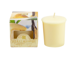 Franse  Vanilla  Heart & Home Votive Geurkaars 52 gram