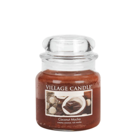  Coconut Mocha Village Candle Medium 105 Branduren