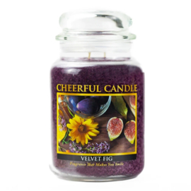 Velvet Fig geurkaars Cheerful Candle 2 lonten 680 gram