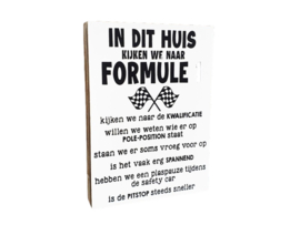 Tekstblok In dit huis kijken we naar formule 1