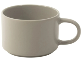 Gusta® soepkom taupe 450 ml – aardewerk soepkom met oor