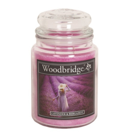 Lavender & Bergamot  Woodbridge Apothecary Scented Jar  130 geururen