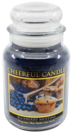 Blueberry Muffins Geurkaars Cheerful  2 wick 680 gr