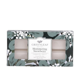 Greenleaf Shimmering Snowberry Wax Melt - Waxbar