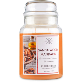 Sandalwood Mandarin  Geurkaars Purple River 623 gr