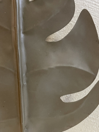 Ornament blad op voet Metaal S 51 x 29 cm