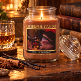 Vanilla Bourbon Cheerful geurkaars 680 g – 2 lonten