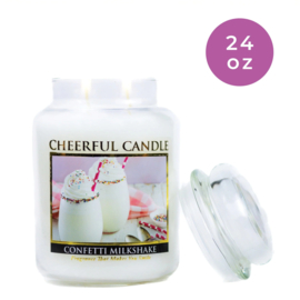 Confetti Milkshake  geurkaars  Cheerful Candle  2 lonten 680 gram