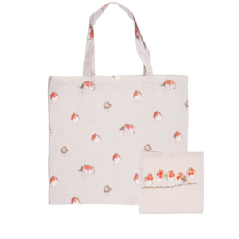 Foldable Shopping Bag 'Jolly Robin' (Roodborstje)