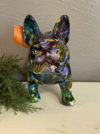 Pomme Pidou spaarpot  French Bulldog Jack Polly The Parrot Vivid Blue