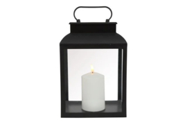 Countryfield Lantaarn 30 cm Tiber zwart met LED kaars
