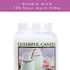 Confetti Milkshake  geurkaars  Cheerful Candle  2 lonten 680 gram