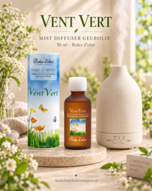 Vent Vert (Groen gras) Mist Diffuser geurolie 50 ml Boles d’olor – fris en groen