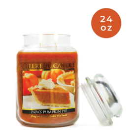 Papa's Pumpkin Pie Geurkaars Cheerful 2 wick 680 gram – 2 lonten