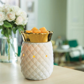 Pineapple Candle Warmers  Illumination geurlamp wit goud electrice