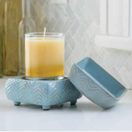  Chevron 2-in-1 klassieke geurlamp en waxmelt brander