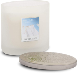 Fresh Linen  Heart & Home® Ellipse geurkaars 220 g