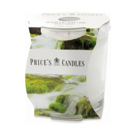 White Musk Price's Candles  Small 170 gram Brandtijd 45 uur