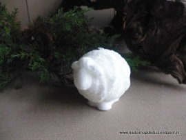 kaarsje schaap  wit