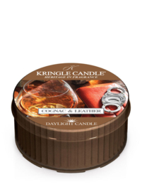 Cognac & Leather Kringle Candle Daylight