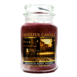 Bourbon Berry Tavern geurkaars Cheerful Candle 2 lonten 680 gram