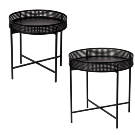 Tafel Redondo  set van 2  zwart  Home Society