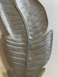 Ornament veer op voet metaal  66x20 cm