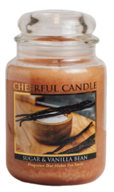 Sugar & Vanilla Bean Candle Geurkaars Cheerful 2 wick 680 gr