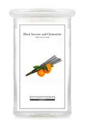 Black Incense and Clementine  Classic Candle Large 2 wick 