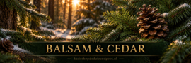 Balsam & Cedar  geurkaars Cheerful Candle 2 lonten 680 gram
