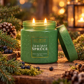 Juniper Spruce geurkaars – Zest For Life Cheerful Candle 2 lonten 794 gram