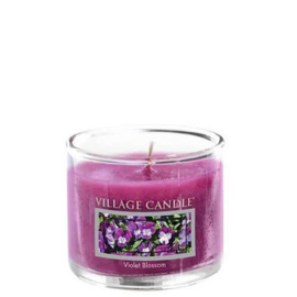 Violet Blossom   Village Candle  Mini Glass Votive