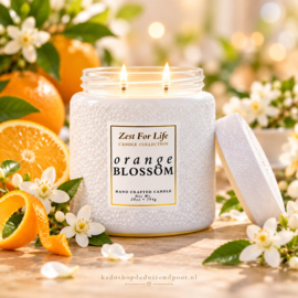 Orange Blossom geurkaars – Zest For Life Cheerful Candle 2 lonten 794 gram