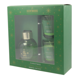 Christmas Tree Giftset Geurstokjes 2 Geurkaarsen Frisse kerstgeur
