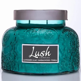 Lavender Lilac Sandalwood Tonka geurkaars Lush  Cheerful Candle 567 gram