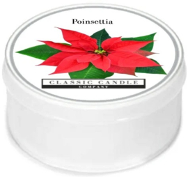 Poinsettia Classic Candle MiniLight  XL Geurtheelicht  met deksel