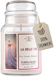 La Belle Vie large Geurkaars Purple River