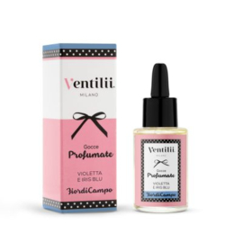 Geurolie Fior Di Campo (viooltjes en blauwe iris) Ventilii Milano 30ml