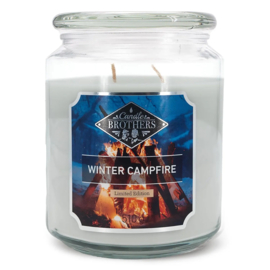Winter Campfire Candle Brothers  geurkaars  510 gram Limited Edition