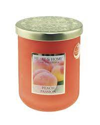 Peach Passion Heart & Home Veganistische soja-wasmix Geurkaars 340 gram