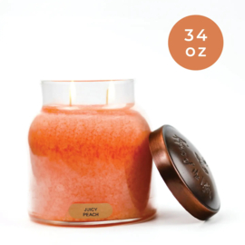 Juicy Peach geurkaars Cheerful Candle Papa Collectie 155 branduren