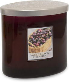 Sweet Black Cherries geurkaars Heart & Home® Ovaal 220 gram