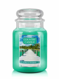 Citrus & Seagrass Country Candle Large Jar 150 Branduren