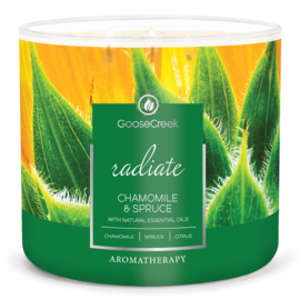 Chamomile & Spruce  Goose Creek Candle® Aromatherapie 411 gram