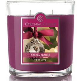 Holiday Sparkle Soja geurkaars   ovaal glas  Colonial Candle 269 g