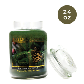 Balsam & Cedar  geurkaars Cheerful Candle 2 lonten 680 gram