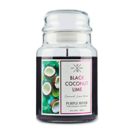 Black Coconut Lime large Geurkaars Purple River. 623 gram