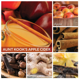 Aunt Kook's Apple Cider  geurkaars Cheerful Candle 2 lonten 680 gram